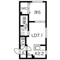北海道札幌市豊平区月寒西二条6(マンション)の賃貸物件の間取り