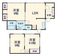 神奈川県横須賀市二葉2(一戸建)の賃貸物件の間取り