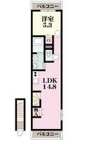 プリッ2伝法の間取り