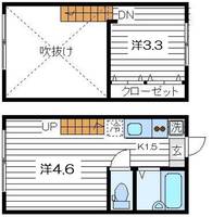 東京都新宿区富久町(アパート)の賃貸物件の間取り