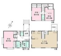 東京都目黒区上目黒2(一戸建)の賃貸物件の間取り