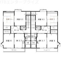 静岡県浜松市中央区大平台3(アパート)の賃貸物件の間取り