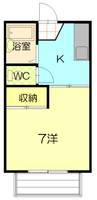 アルス吉田Iの間取り
