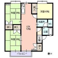 トゥインクルコート OYAMAの間取り