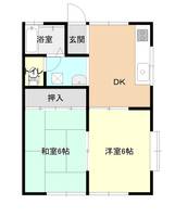 東町ハイツ北棟の間取り