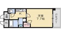 クラウンハイム北心斎橋フラワーコートの間取り