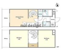 東京都世田谷区奥沢6(マンション)の賃貸物件の間取り
