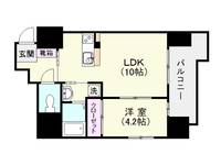鹿児島県鹿児島市小川町(マンション)の賃貸物件の間取り