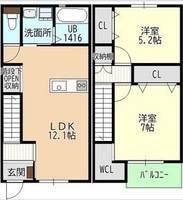愛知県名古屋市守山区小六町(一戸建)の賃貸物件の間取り