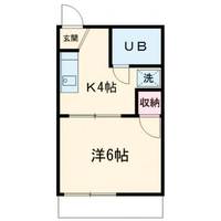 岐阜県瑞浪市薬師町1(アパート)の賃貸物件の間取り