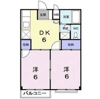 群馬県藤岡市岡之郷(アパート)の賃貸物件の間取り