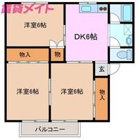 ハイツ花梨の間取り