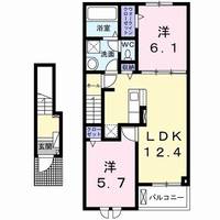 群馬県前橋市西片貝町3(アパート)の賃貸物件の間取り