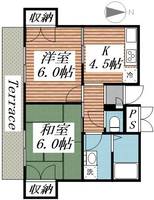 埼玉県熊谷市江南中央1(マンション)の賃貸物件の間取り