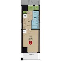 愛知県名古屋市中村区名駅南1(マンション)の賃貸物件の間取り