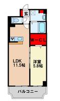 エルグランド二日市の間取り