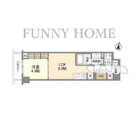 東京都目黒区柿の木坂1(マンション)の賃貸物件の間取り