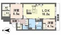 大阪府吹田市垂水町1(マンション)の賃貸物件の間取り