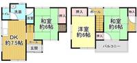 滋賀県大津市堅田1(一戸建)の賃貸物件の間取り