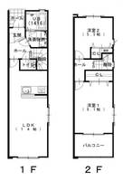 愛知県岡崎市井田西町(一戸建)の賃貸物件の間取り