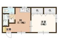 大阪府大阪市西成区玉出中1(アパート)の賃貸物件の間取り