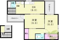 大阪府豊中市庄内西町2(一戸建)の賃貸物件の間取り