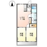 岡山県倉敷市西富井(マンション)の賃貸物件の間取り