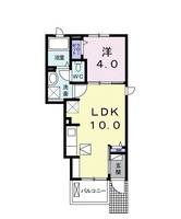 埼玉県狭山市大字北入曽(アパート)の賃貸物件の間取り