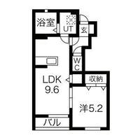 栃木県栃木市大平町富田(アパート)の賃貸物件の間取り