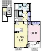 東京都府中市是政3(アパート)の賃貸物件の間取り
