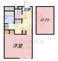 大阪府堺市堺区香ヶ丘町4(アパート)の賃貸物件の間取り