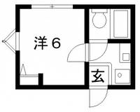 大阪府大阪市阿倍野区昭和町5(アパート)の賃貸物件の間取り
