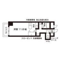 大阪府大阪市北区西天満5(マンション)の賃貸物件の間取り