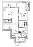 東京都目黒区上目黒3(マンション)の賃貸物件の間取り