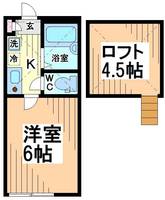 神奈川県川崎市多摩区宿河原2(アパート)の賃貸物件の間取り