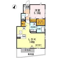 広島県広島市安佐南区東野1(アパート)の賃貸物件の間取り