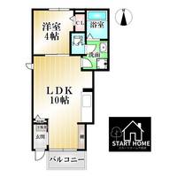 クラール南矢三Aの間取り