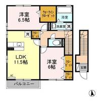 グリーン・リーフ熊倉 Eの間取り