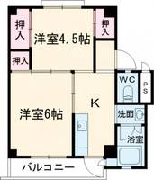ビレッジハウス小坂2号棟の間取り