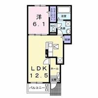 群馬県前橋市西片貝町3(アパート)の賃貸物件の間取り