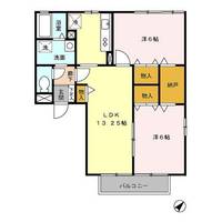 栃木県小山市花垣町1(アパート)の賃貸物件の間取り