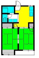 千葉県松戸市南花島2(アパート)の賃貸物件の間取り