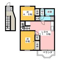 CRESTALLGOTANDA A棟の間取り