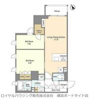 グランカーサ横濱石川町の間取り