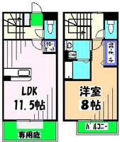 千葉県船橋市坪井東5(一戸建)の賃貸物件の間取り