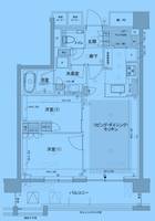 東京都中野区中野1(マンション)の賃貸物件の間取り