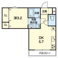 olive新町 弐番館の間取り