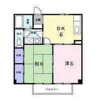 広島県福山市引野町2(アパート)の賃貸物件の間取り