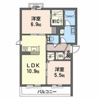 大阪府堺市西区家原寺町1(マンション)の賃貸物件の間取り