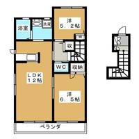 プレジデント川合Bの間取り